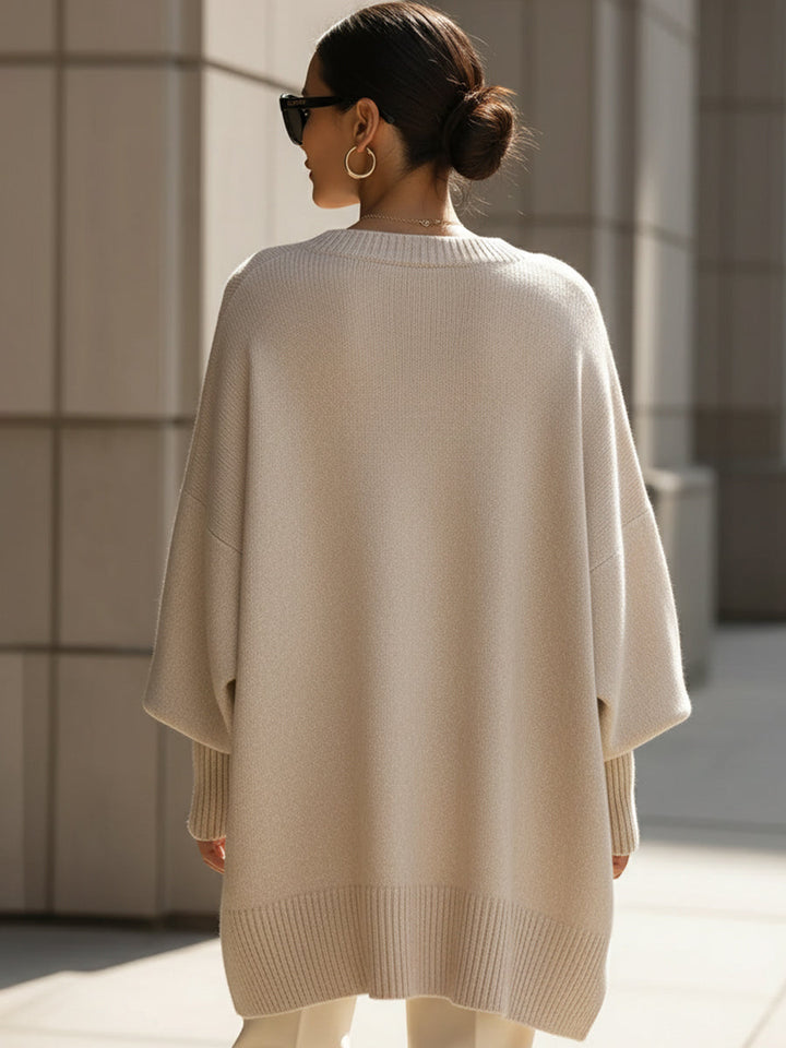 JENNY™ OVERSIZED DRAPED SWEATER