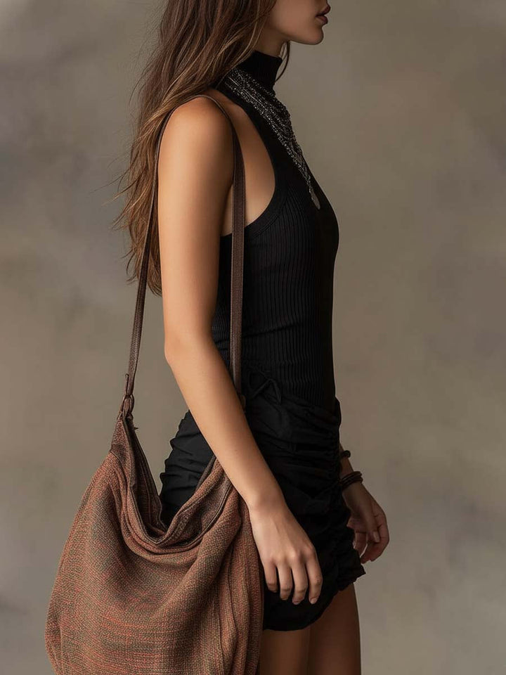 BOHA | Mini Dress with Ruched Skirt