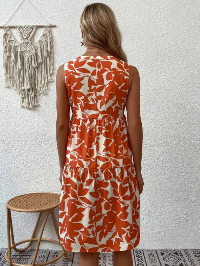 DAPHNE | FLORAL LAYERED MINI DRESS