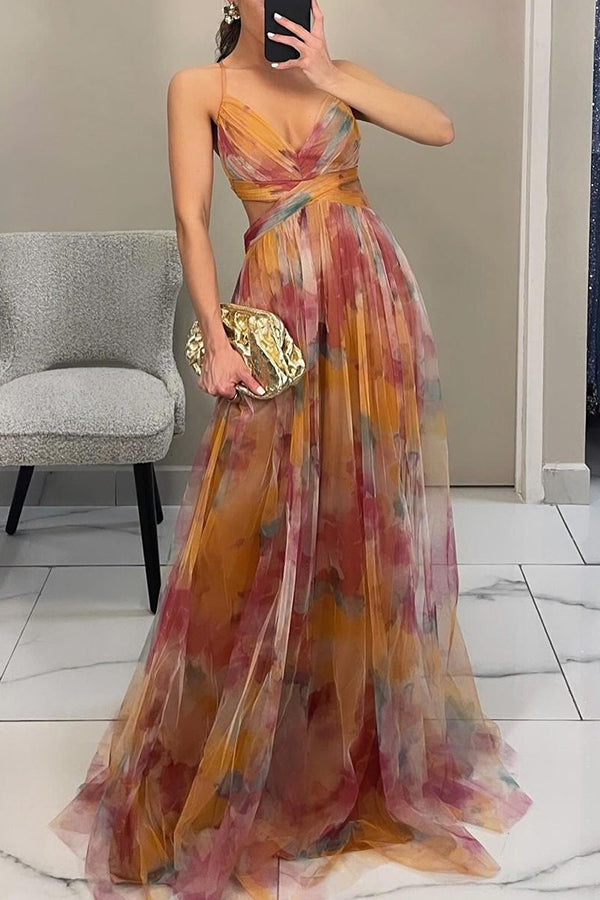 LORELLA | Romantic Floral Maxi Dress with Flattering Flowing Silhouette