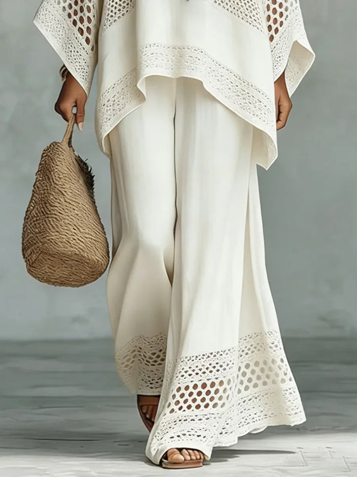 CALISTA | 2-Piece Cotton-Linen Wide-Leg Set