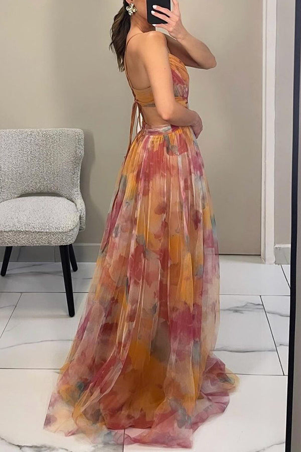 LORELLA | Romantic Floral Maxi Dress with Flattering Flowing Silhouette