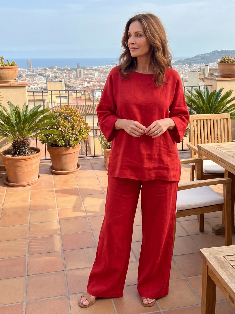 LYRA | 2-Piece Oversized Tunic &amp; Wide-Leg Set
