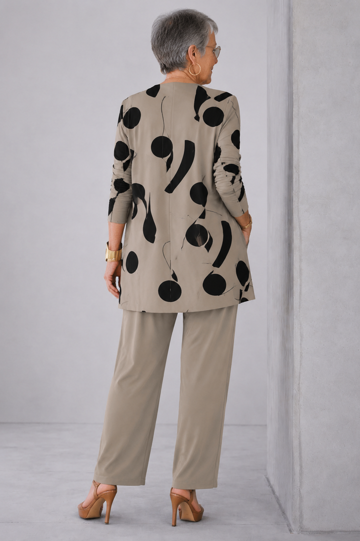 VIVIEN | Elegant 3-Piece Set with Longline Cardigan