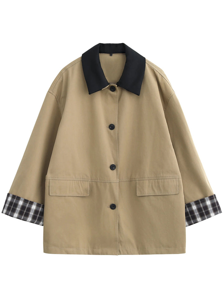 KALLISTO™ | CONTRAST TRIM BUTTON-UP JACKET