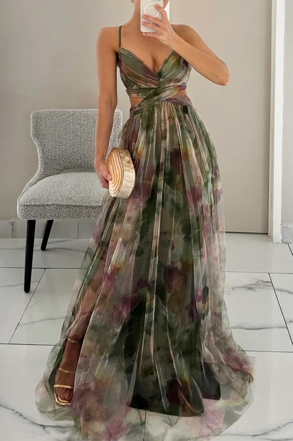 LORELLA | Romantic Floral Maxi Dress with Flattering Flowing Silhouette
