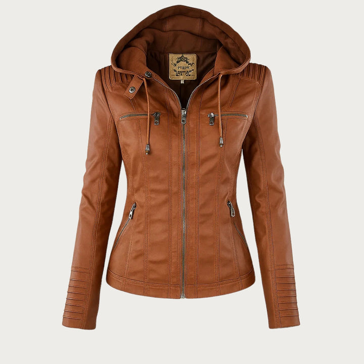 HARLOW™ | HOODED MOTO JACKET