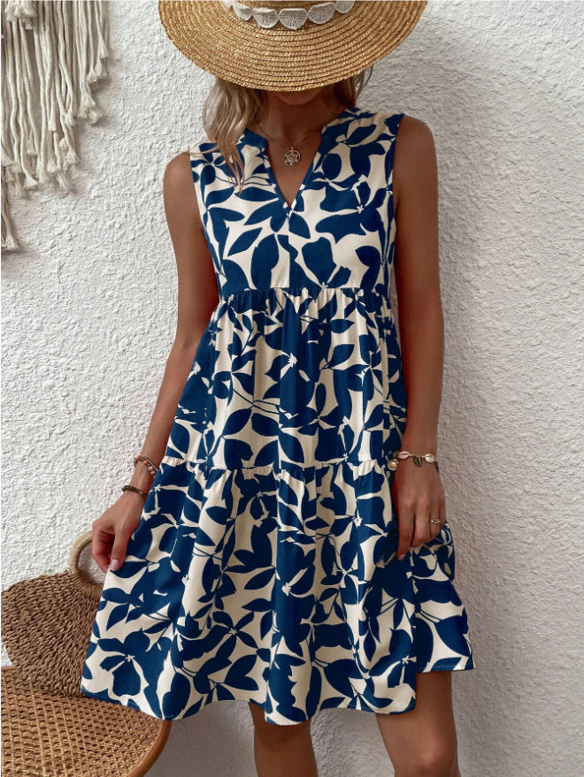 DAPHNE | FLORAL LAYERED MINI DRESS