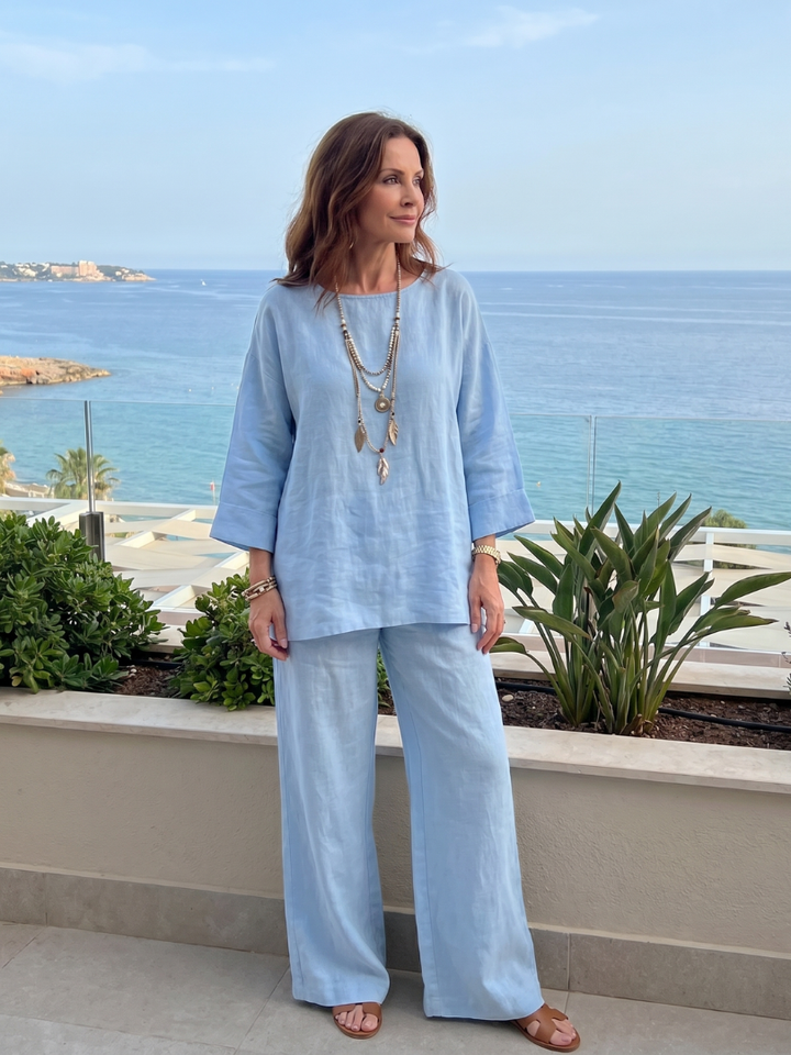 LYRA | 2-Piece Oversized Tunic &amp; Wide-Leg Set