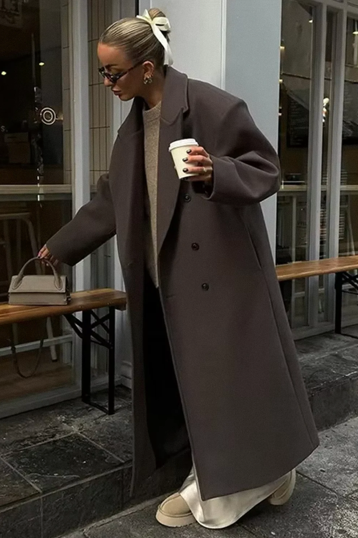 OVERSIZED WOOL-BLEND COAT