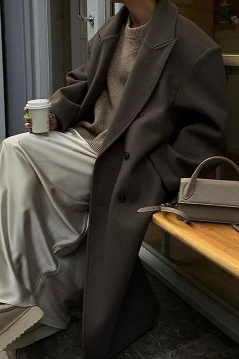 OVERSIZED WOOL-BLEND COAT