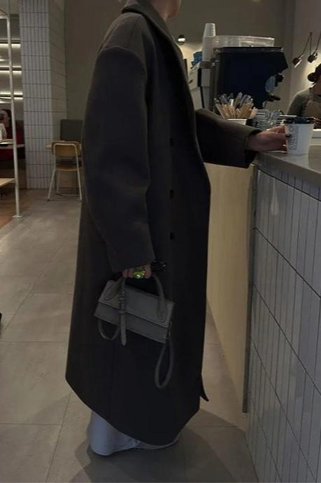 OVERSIZED WOOL-BLEND COAT