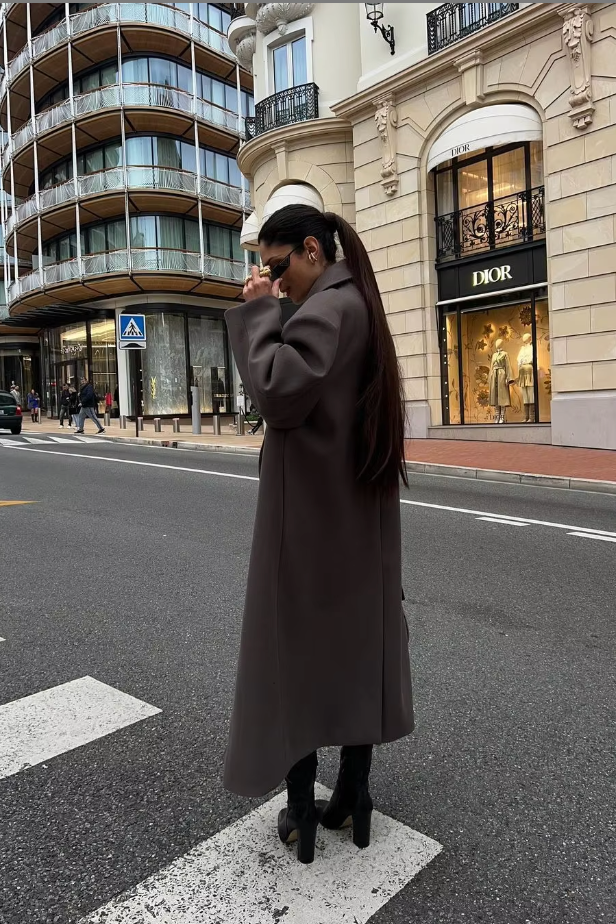 OVERSIZED WOOL-BLEND COAT