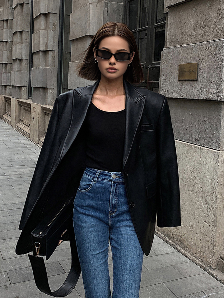 KYRANIA™ | ELEGANT LEATHER BLAZER
