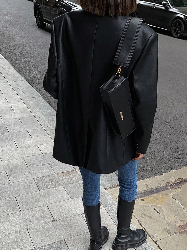 KYRANIA™ | ELEGANT LEATHER BLAZER