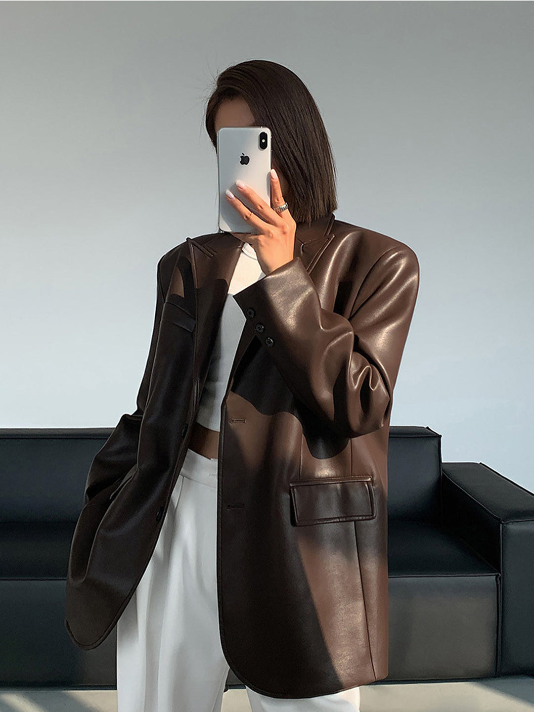 KYRANIA™ | ELEGANT LEATHER BLAZER