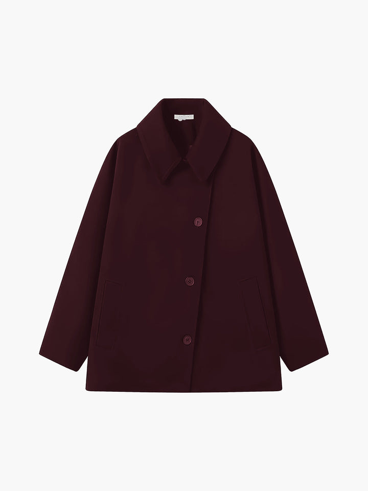 ELEGANT OVERSIZED BUTTON WINTER COAT