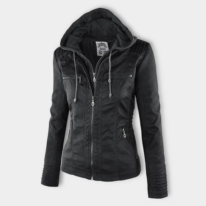 HARLOW™ | HOODED MOTO JACKET