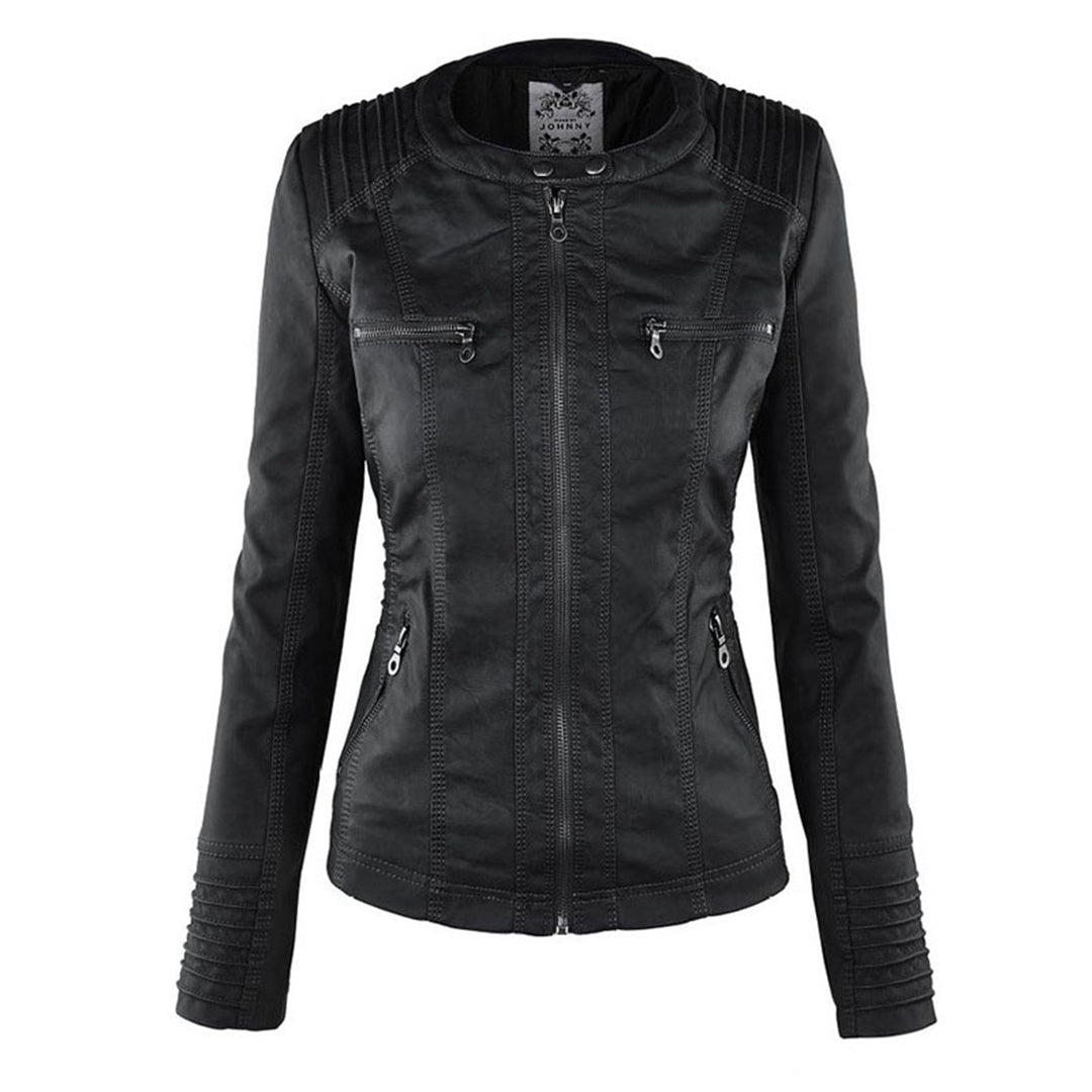 HARLOW™ | HOODED MOTO JACKET