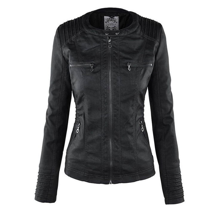 HARLOW™ | HOODED MOTO JACKET