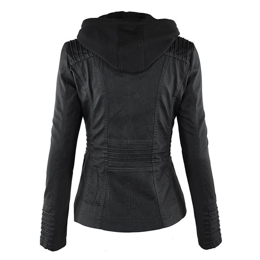 HARLOW™ | HOODED MOTO JACKET