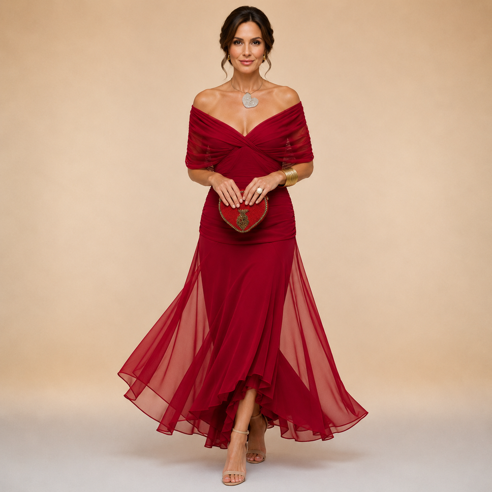 EMMELINE™ | CHIFFON WRAP MAXI DRESS