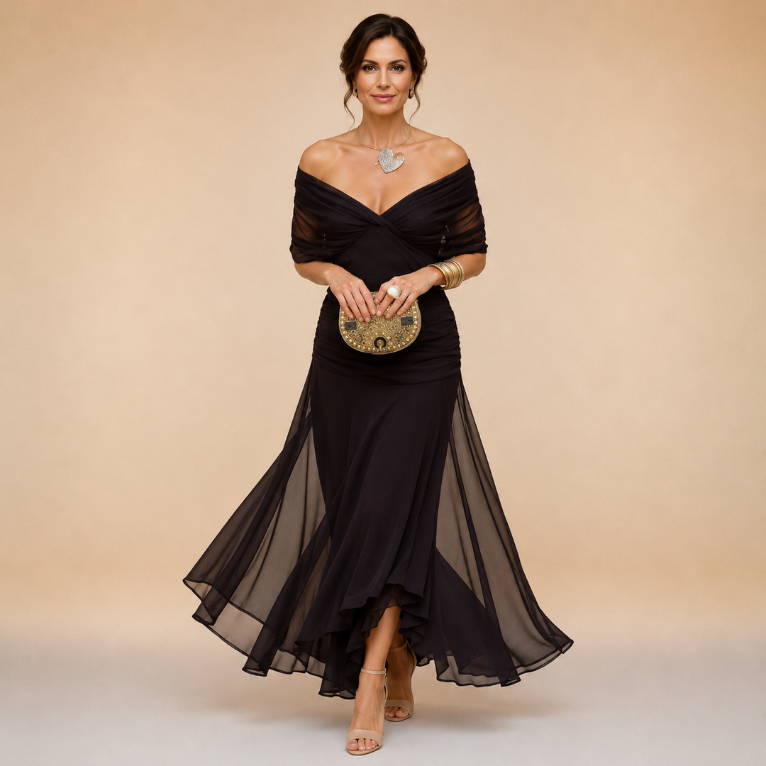EMMELINE™ | CHIFFON WRAP MAXI DRESS