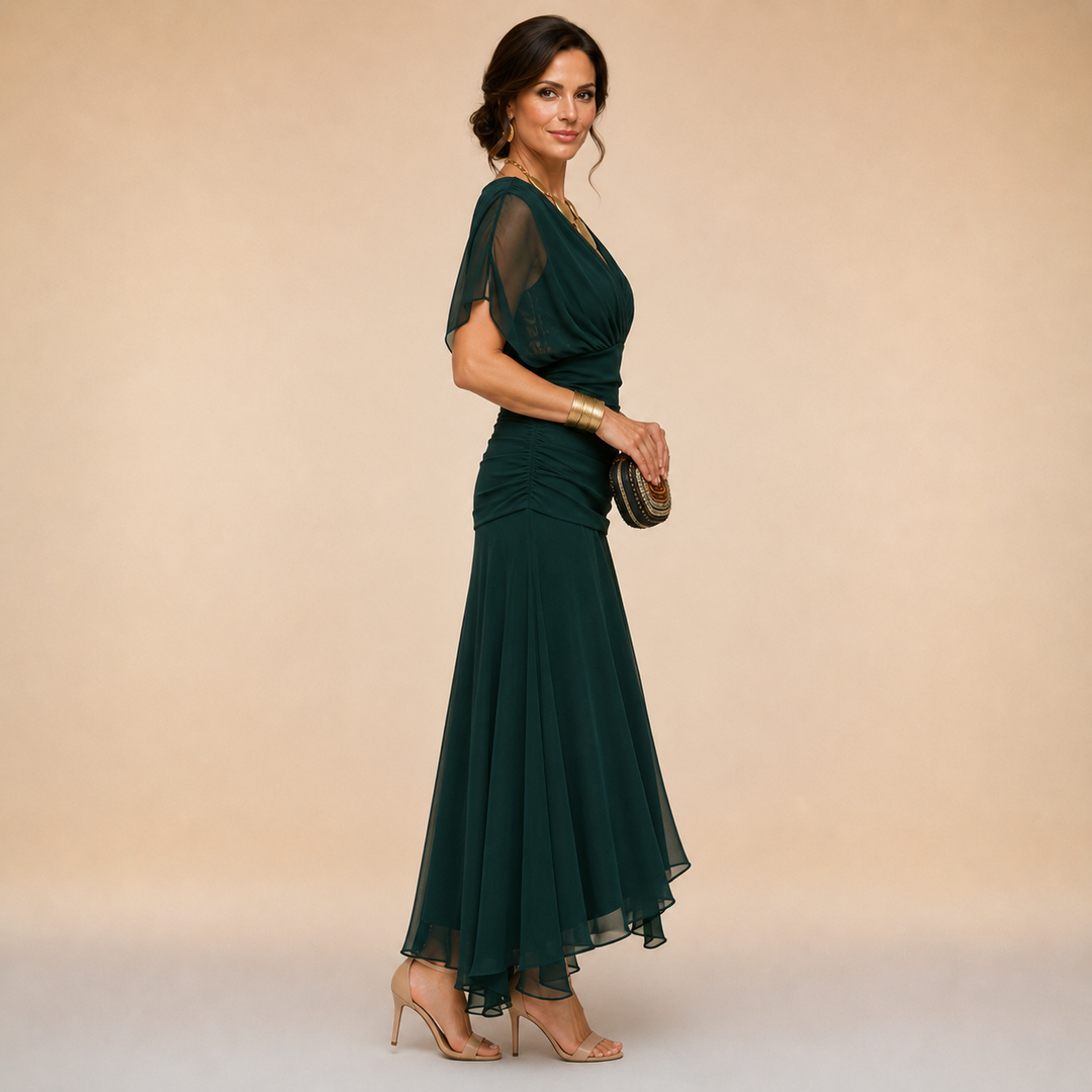 EMMELINE™ | CHIFFON WRAP MAXI DRESS