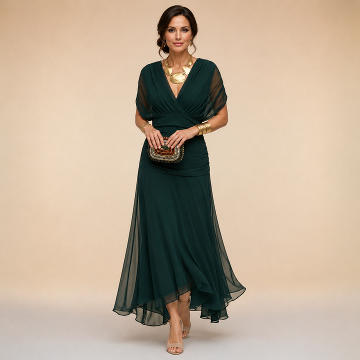 EMMELINE™ | CHIFFON WRAP MAXI DRESS