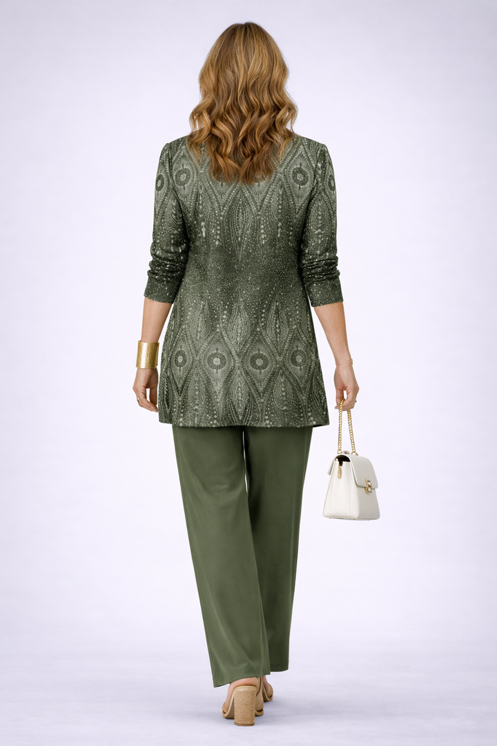 ODESSA | Elegant 3-Piece Set with Longline Cardigan