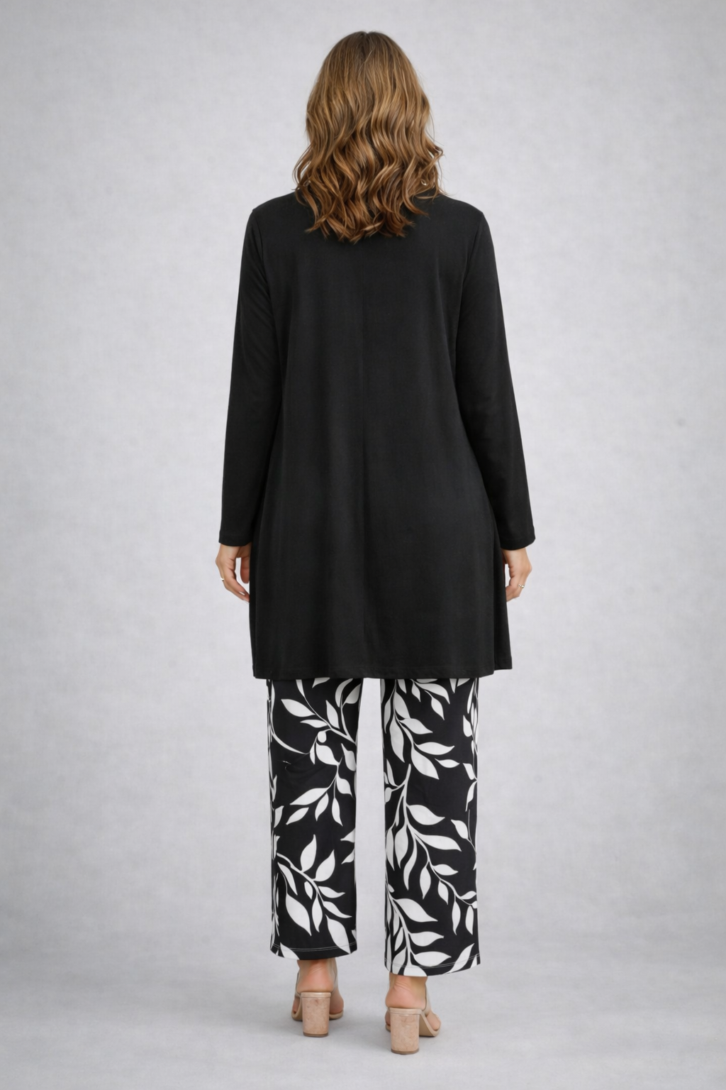 MAELLE | Elegant 3-Piece Set with Longline Cardigan