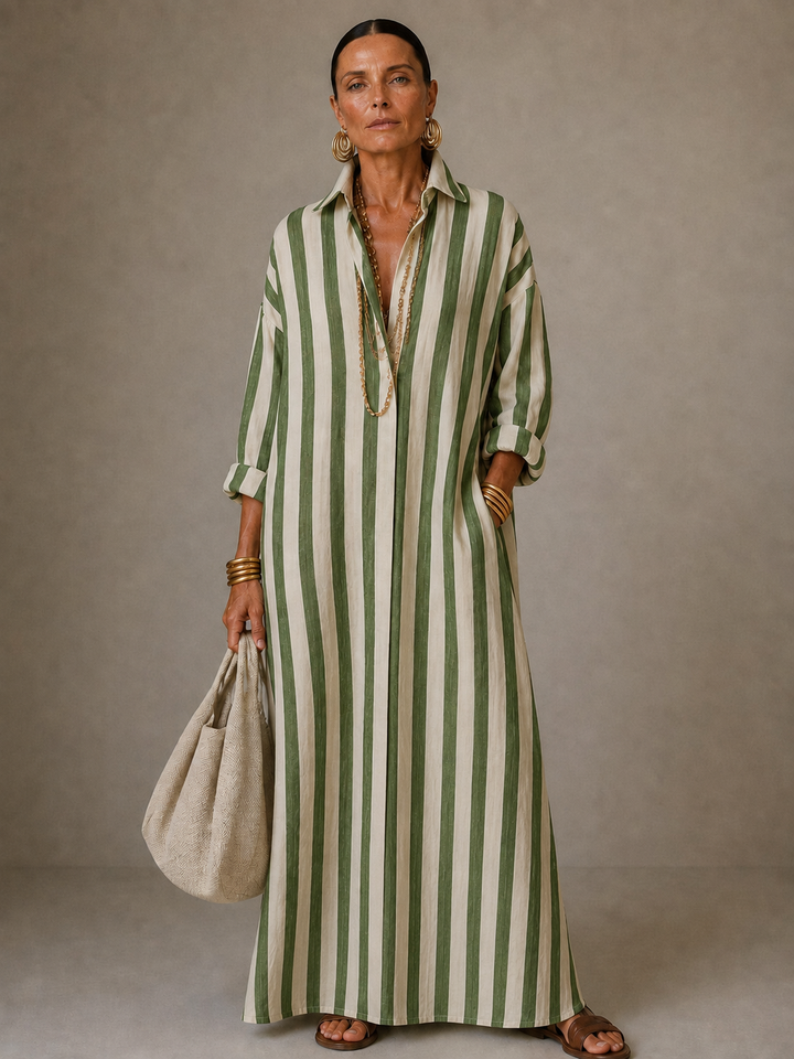 ELISE™ | STRIPED MAXI DRESS