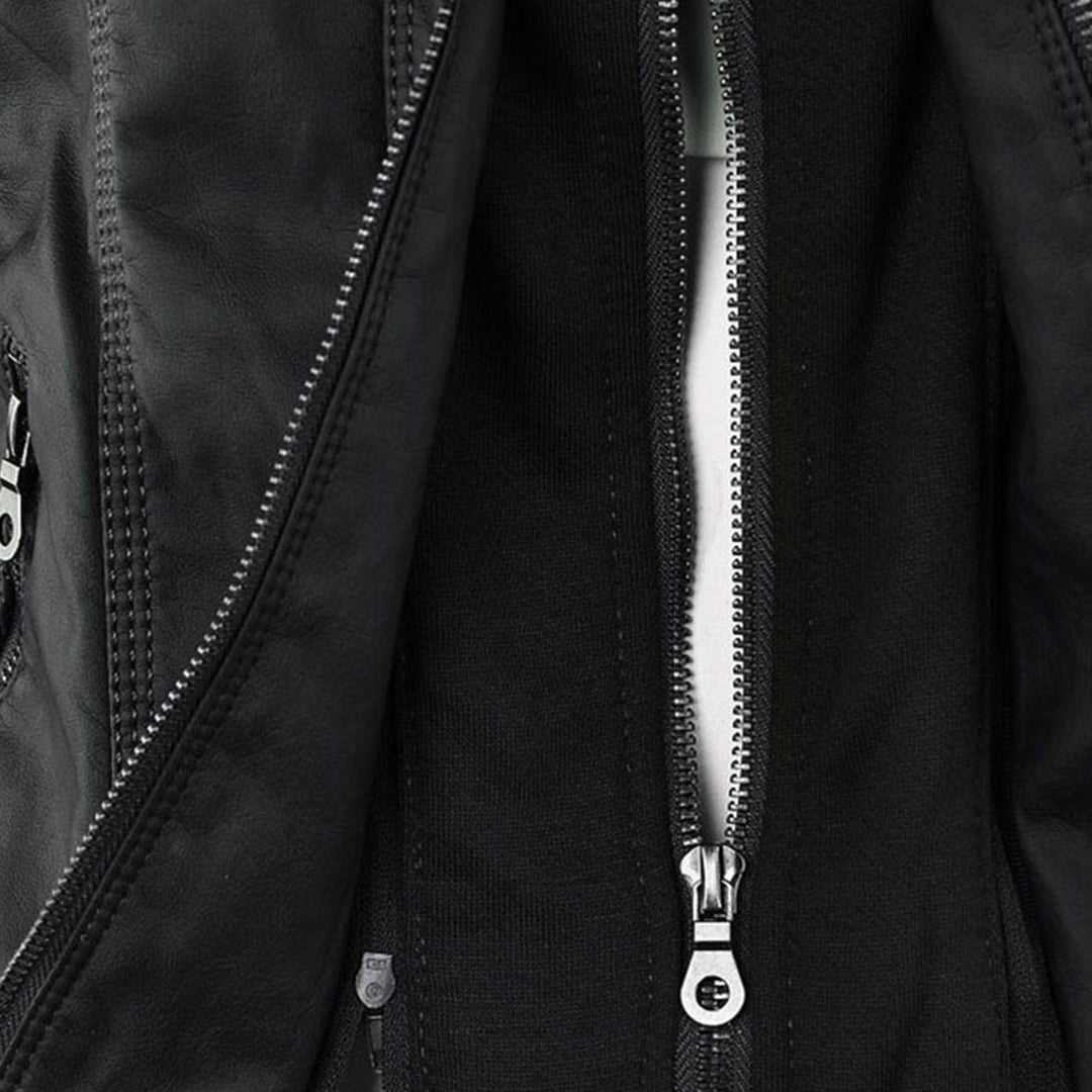 HARLOW™ | HOODED MOTO JACKET