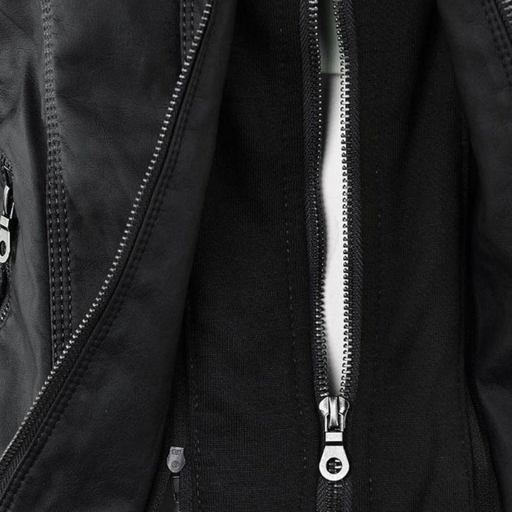 HARLOW™ | HOODED MOTO JACKET