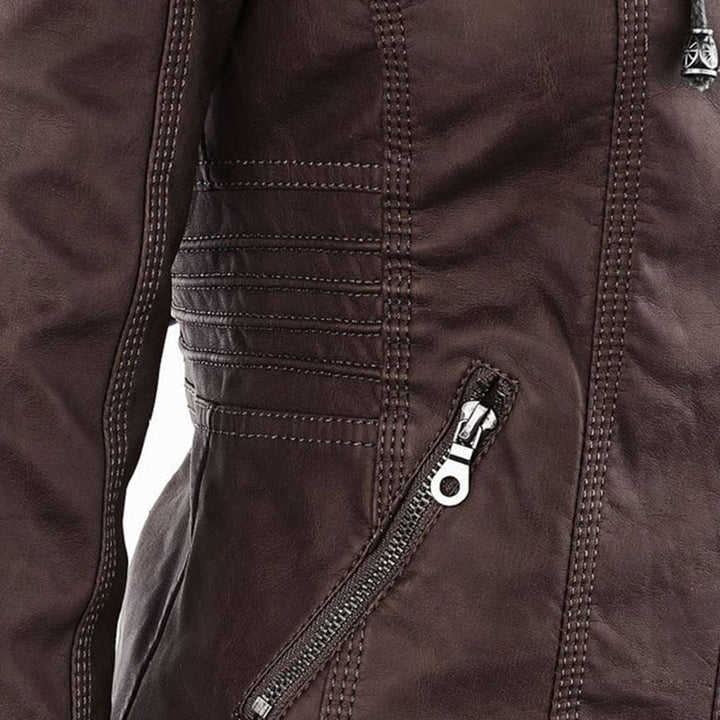 HARLOW™ | HOODED MOTO JACKET