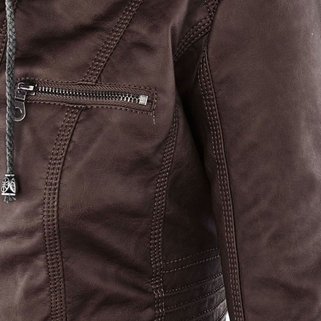 HARLOW™ | HOODED MOTO JACKET
