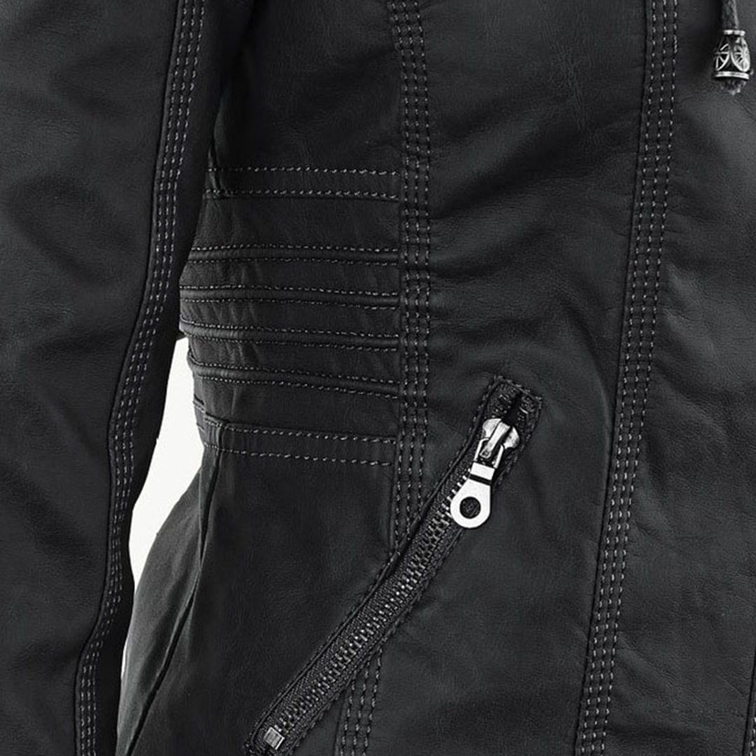 HARLOW™ | HOODED MOTO JACKET