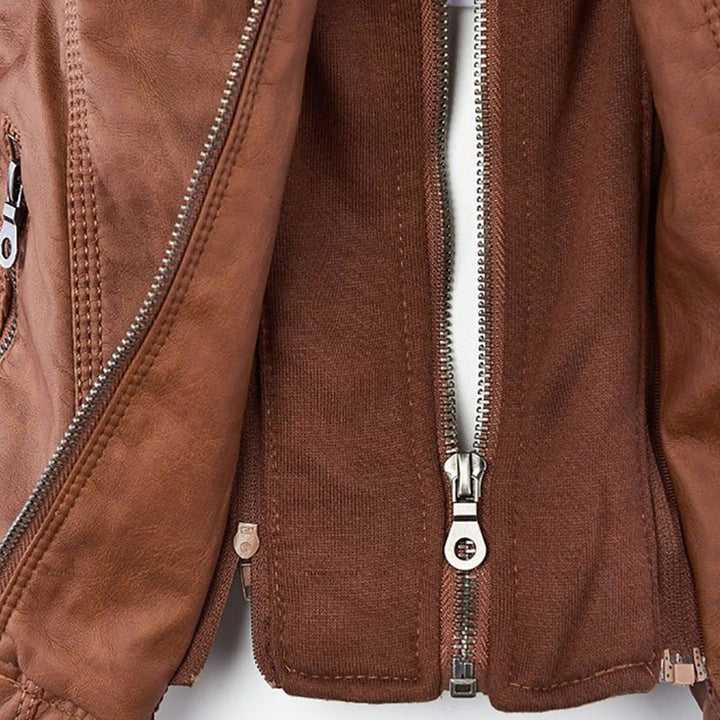 HARLOW™ | HOODED MOTO JACKET