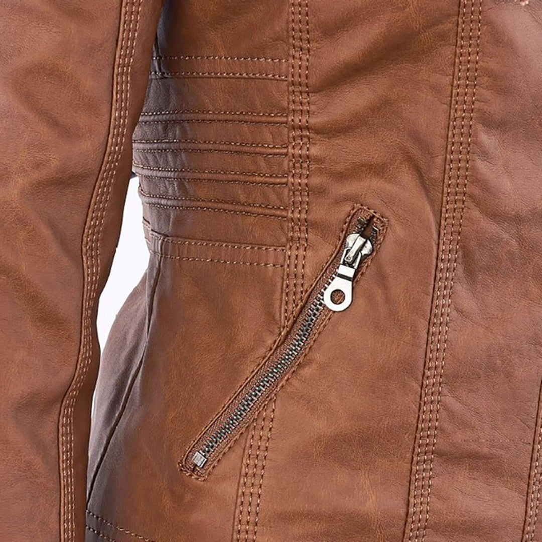 HARLOW™ | HOODED MOTO JACKET