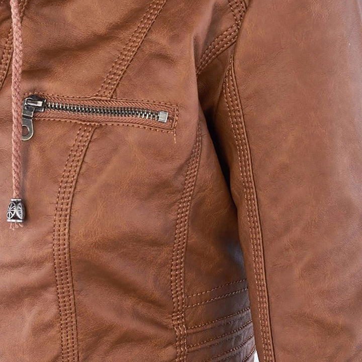 HARLOW™ | HOODED MOTO JACKET