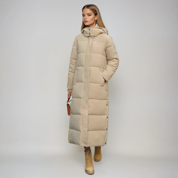 LONGLINE QUILTED PUFFER COAT