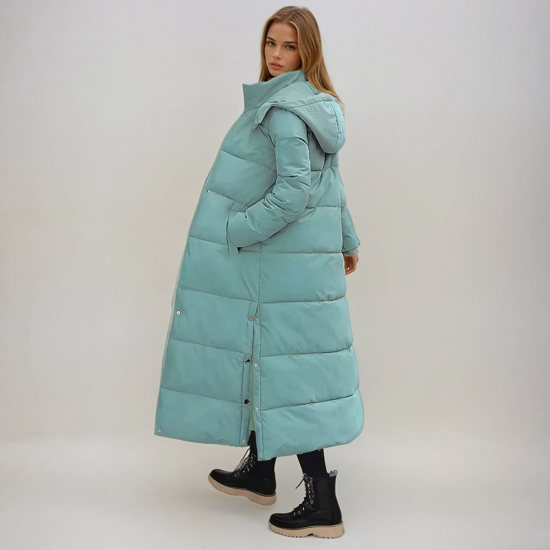 LONGLINE QUILTED PUFFER COAT