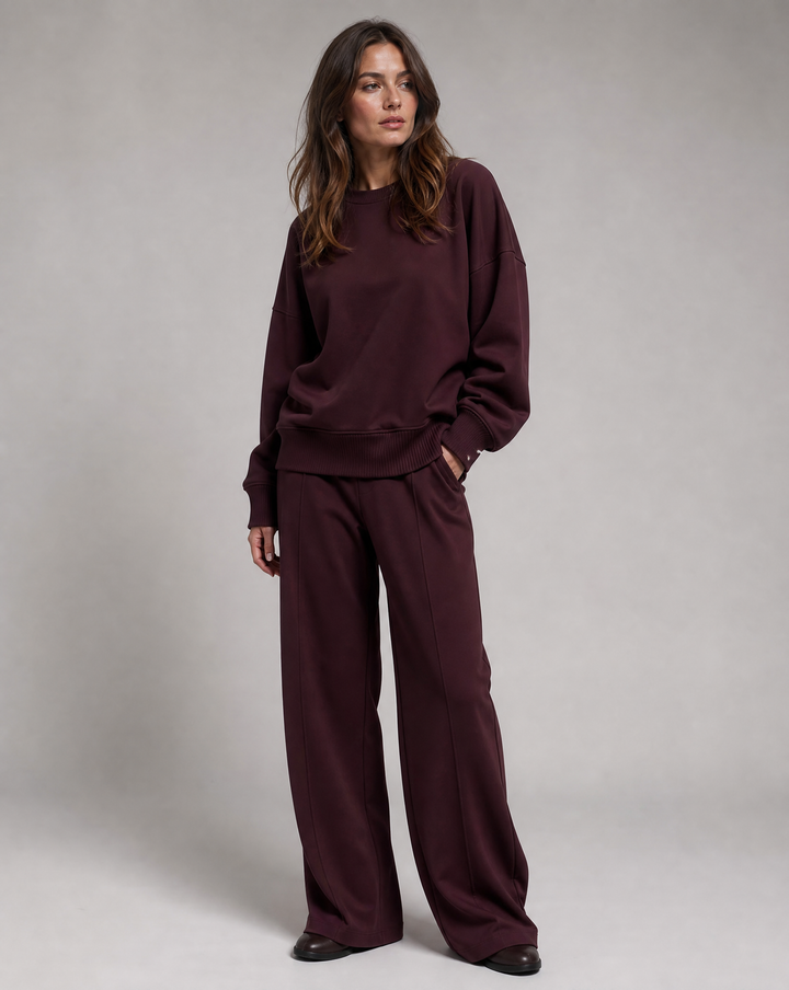 Comfy 2-Piece Soft Knit Co-Ord Set with Long Sleeves