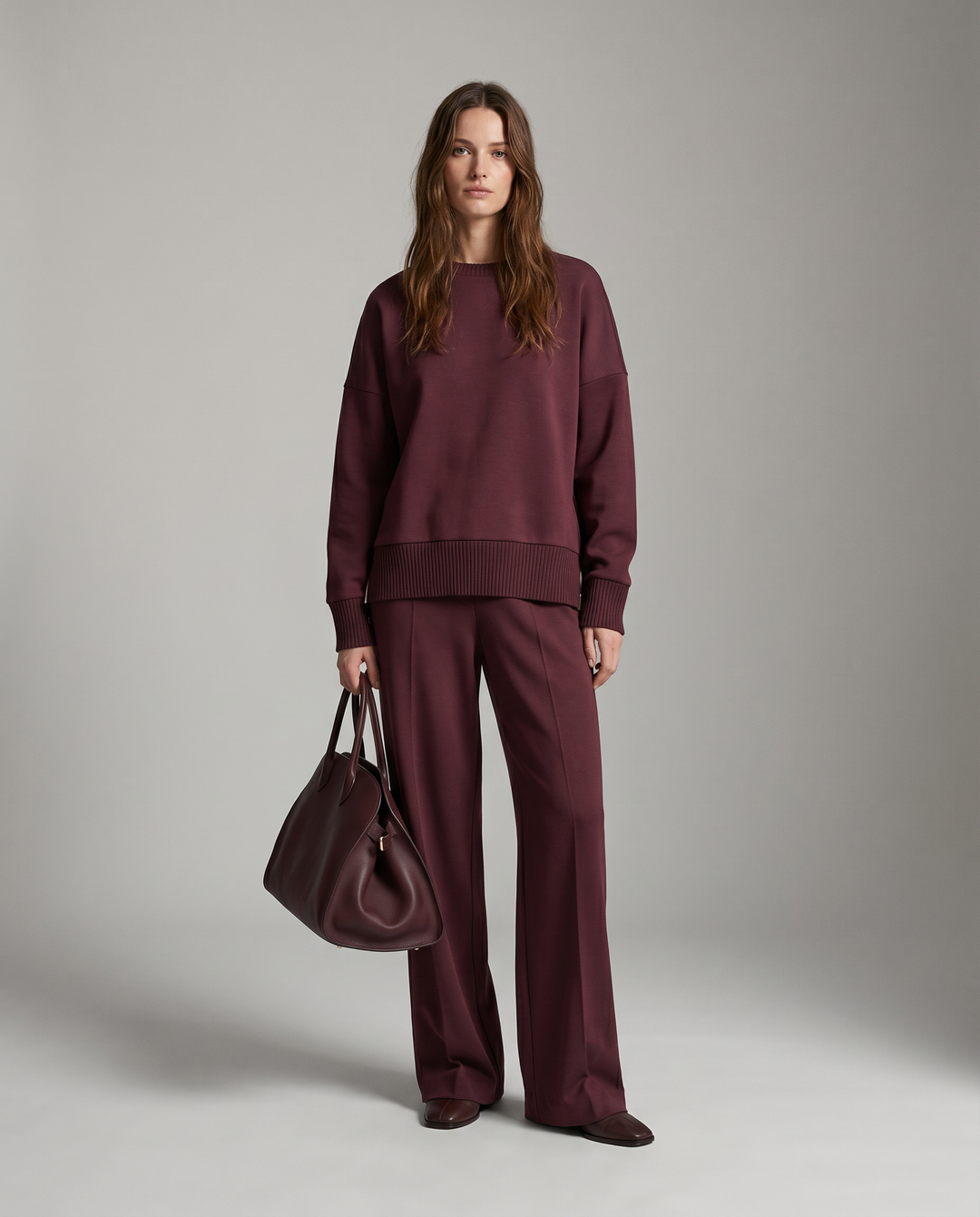 Comfy 2-Piece Soft Knit Co-Ord Set with Long Sleeves