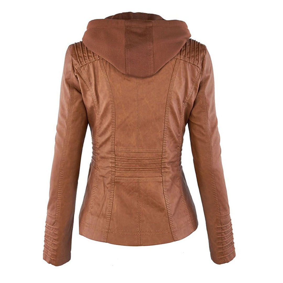 HARLOW™ | HOODED MOTO JACKET