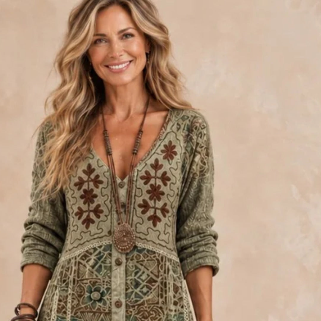 MARIBEL™ | BOTANICAL PRINT MAXI DRESS