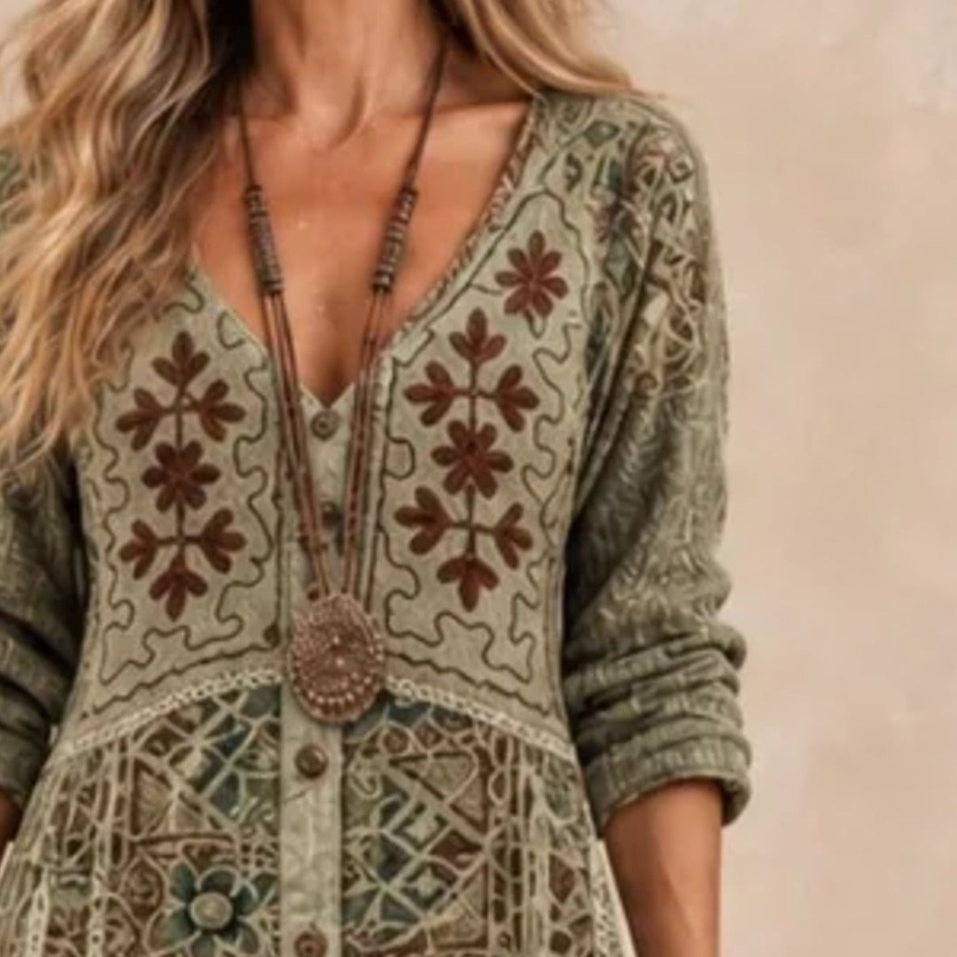 MARIBEL™ | BOTANICAL PRINT MAXI DRESS