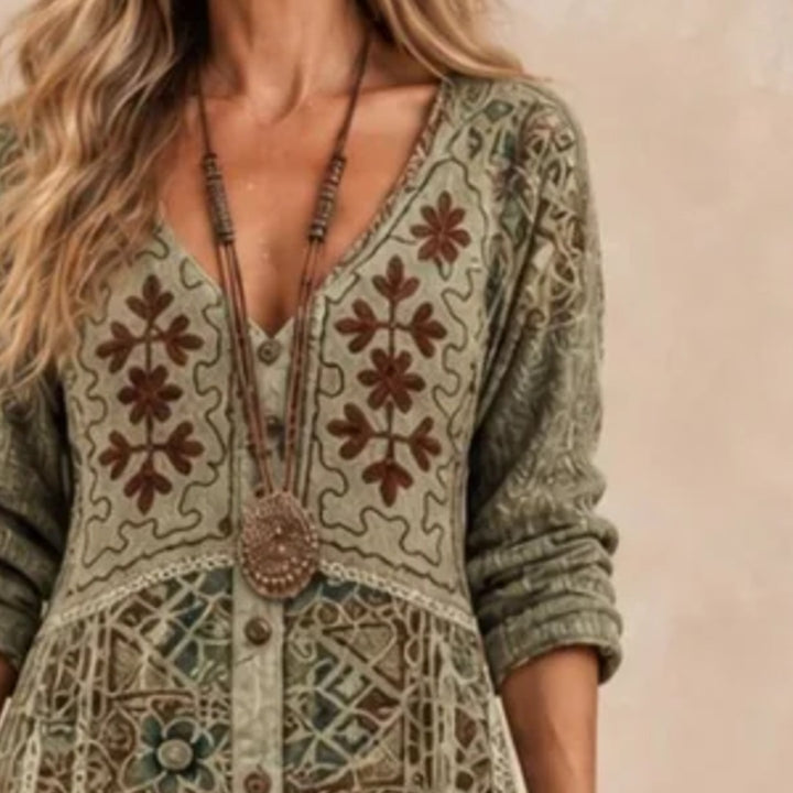 MARIBEL™ | BOTANICAL PRINT MAXI DRESS