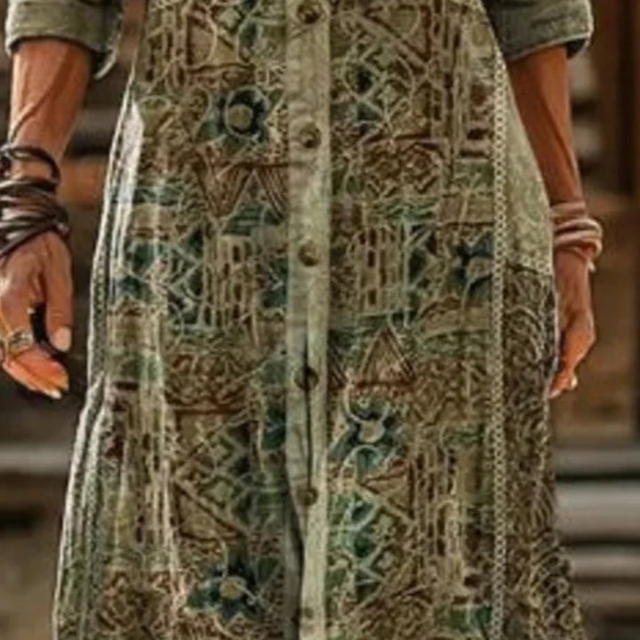 MARIBEL™ | BOTANICAL PRINT MAXI DRESS