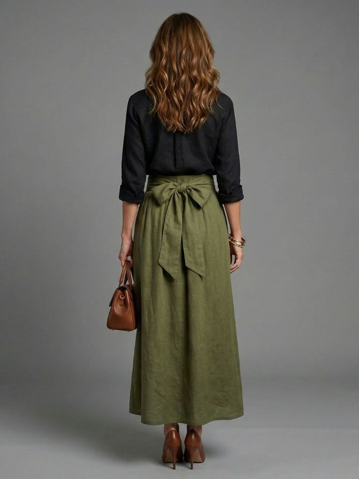 AYLA | Two-Piece Blouse &amp; Midi Skirt Set